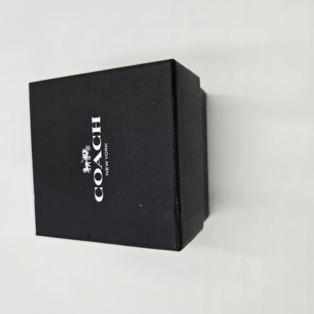 Coach Women's Silver Dial Watch with Signature Brown Strap - Picture 7 of 7